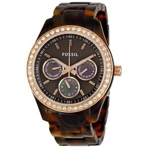 Fossil Stella Multifunction Tortoise Acetate Watch